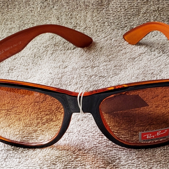 Ray-Ban Sunglasses 55 21-145 Orange and Black - Picture 2 of 4